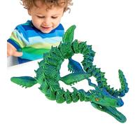 Crystal Sea Dragon - Giunto flessibile, giocattolo con stampa 3D completamente mobile | Decorazione per la casa e regalo per bambini, drago completamente mobile