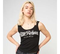 Crystal Square Neck Rib Tank nero M