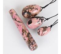 Crystal Stone Jade Egg Lady Ball Jade Massager, Dongling verde Collezioni di casa (Color : Black Line Red)