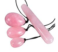Crystal Stone Jade Egg Lady Ball Jade Massager, Dongling verde Collezioni di casa (Color : Powder Crystal)