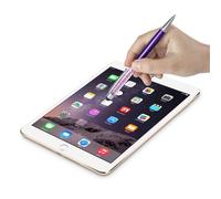 Crystal Stylus Pen - Penna a sfera 2 in 1 con punta per touch screen, colore: viola