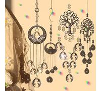 Crystal Suncatcher, Appeso Arcobaleno Prisma Finestra, Cristalli, Prismi a Sfera in Cristallo Trasparente, Pendenti Decorazione da Appendere