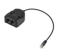Crystal Telephone Allenamento telefonico Adattatore Splitter Volume Controllo Suono intelligente in due Adattatore di addestramento per call center per supervisori e tirocinanti