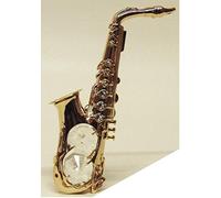 Crystal Temptations - sax in oro con pietre trasparenti - cristalli Swarovski - placcati in oro 24 carati - antigraffio