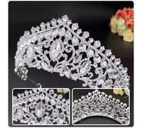 Crystal Tiara Chiesate Chiestaggio Crystal Crown Head Abch per il matrimonio
