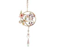 Crystal Wind Chime Suncatcher Bedroom Balcony Patio Sun Moon Prism Pendant Good Home Hanging Prisma Garden Art Decorations