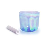 Crystal Yoga Singing Bowl, 6-8 ", Handmade, Meditation Props, Relieve Fatigue And Anxiety, Suitable For Beginners And Professionals, Send Percussion Rods And Washers(6,5 Pollici)