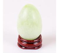 Crystal Yoni Egg Set di Uova for Massaggio in Giada Naturale Undrill for Esercizio di Kegel con Base in Legno, Regalo for Trapano 45x30 CHENRANYIN (Color : 45x30 Undrill)