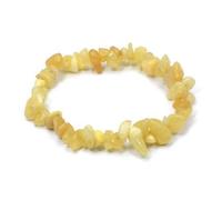 Crystalage arancione calcite pietra chip bracciale