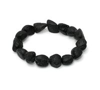 CrystalAge Black Tourmaline Unpolished Nugget Bracelet