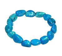 CrystalAge Bracciale con pietra portafortuna Scorpione, turchese Howlite