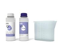 CRYSTALGEL 1 Litro, Kit Gel Siliconico Bicomponente Trasparente Cristallino Riempimenti, Isolanti Sigillature Scatole Cassette Derivazione - ETELEC MP0200