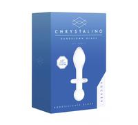 Crystallino Glass Plug Tappo Anale In Vetro Borosilicato Infrangibile Bianco