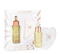 Crystallove - Clear quartz crystalized set Massaggio Viso & Jaderoller 1 pieces unisex