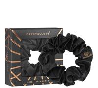 Crystallove Elastico per capelli in seta, Nero
