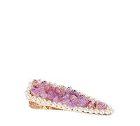 CRYSTALLOVE Fermaglio per capelli con ametista per lo styling della vita quotidiana, comunione, festa, matrimonio, sposa - gioielli per capelli - Fermaglio per capelli per donne e ragazze