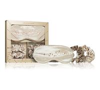 Crystallove Golden Silk Eye Mask & Scrunchies Set set per la notte