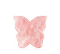 Crystallove - Pietra Farfalla Gua Sha per il massaggio del viso in Quarzo Rosa Massaggio Viso & Jaderoller 1 pieces unisex