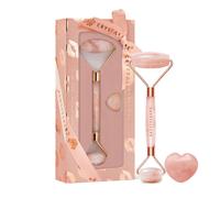 Crystallove Rose Quartz Kit di coppette per il massaggio del viso