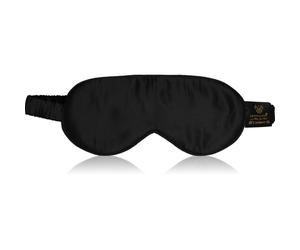Crystallove Silk Eye Mask Maschera da notte Black 1 pz