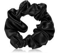 Crystallove Elastico per capelli in seta, Nero