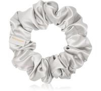 Crystallove Silk Scrunchie elastico in seta per i capelli Silver 1 pz