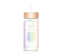 Crystallove Straw Water Hologram Clear Quartz 400 ml - Accessorio bere