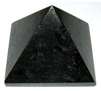 crystalmiracle Tormalina nera Feng Shui Piramide Cristallo Guarigione Bagua vaastu Reiki Home Office Regalo Benessere psichico Energia Pietra preziosa metafisica per unisex, Nero, 40 X 51 Mm