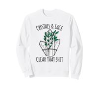 Crystals & Sage Clear That... Funny Sage Aura Cleaning Felpa