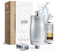 CrystalStream Filtro doccia - Filtro doccia - Anti-cloro, metalli pesanti, incrostazioni e altro - Alluminio