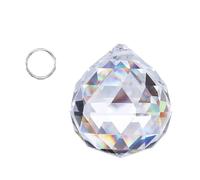 Crystalsuncatcher, acchiappasole in Vetro Trasparente a Forma di Prisma Feng Shui (50 mm)