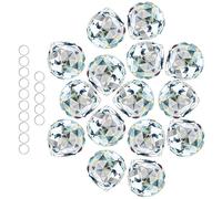 Crystalsuncatcher - Prismi di cristallo trasparente con prismi per finestre, per Feng Shui, per regalo (30 mm/1,18" confezione da 15)