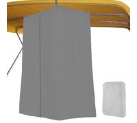 Crysterris Spogliatoio Sospeso da Campeggio,Impermeabile Tenda per Privacy per Barche,Tenda per Cambiare Vestiti, W-C, Doccia per Pontone, Barca con Cerniera(Size:210D：77 * 69 * 183cm,Color:Grigio)