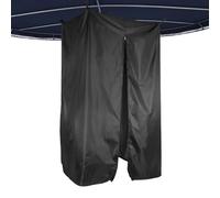 Crysterris Tenda per Privacy per Barche, Impermeabile Spogliatoio Sospeso da Campeggio, Tenda per Cambiare Vestiti, W-C, Doccia per Pontone, Barca con Cerniera(Size:210D：77 * 69 * 183cm,Color:Nero)