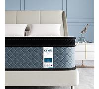 Crystli Materassi completi Materasso in memory foam da 30,5 cm, materasso ibrido di medie dimensioni, materasso rigido medio in una scatola con schiuma CertiPUR-US Prova di 100 notti di garanzia