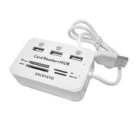 Crysto lettore di schede con 3 porte USB hub