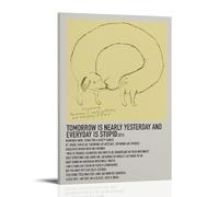 Crywank Tomorrow Is Nearly Yesterday And Everyday Is Stupid - Poster artistico impermeabile per soggiorno, parete, camera da letto, decorazione per casa, ufficio e preparazione regalo, regalo squisito