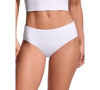 CRZ YOGA Bikini Bottoms per Donna Slip da Bagno di Base a Copertura Totale a Mezza Altezza Bianco 46