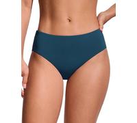 CRZ YOGA Bikini Bottoms per Donna Slip da Bagno di Base a Copertura Totale a Mezza Altezza Insignia Blu 46
