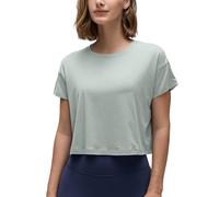 CRZ YOGA Camicie a Maniche Corte da Allenamento in Cotone Pima da Donna Magliette Larghe da Palestra Jade Grey 44