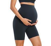 CRZ YOGA Donna Butterluxe maternità Yoga Pantaloncini Allenamento Corsa Atletico sopra la Pancia -15cm True Navy 42