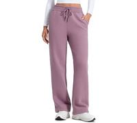 CRZ YOGA Felpa Foderata in Pile di Cotone Femminile Pantaloni Casual - 76cm Lavanda Chiaro 42