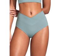 CRZ YOGA Taglio a V Vita Alta Bottom Bikini Chiaro-Grigio-AZ 40