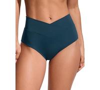 CRZ YOGA Taglio a V Vita Alta Bottom Bikini Insignia Blu 40