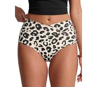 CRZ YOGA Taglio a V Vita Alta Bottom Bikini Primulin Leopard 40