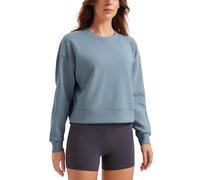 CRZ YOGA Womens Crewneck Felpa Manica Lunga Workout Casual Pullover Tops Basic Fall Sweatshirts Blu Belga 42