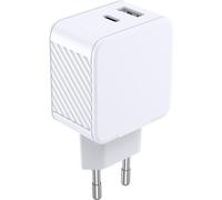 CS 32W USB A 12W + USB C 20W riciclato bianco