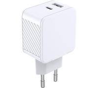 CS 32W USB A 12W + USB C 20W riciclato bianco