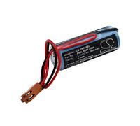 CS-FN210SL Batteria 2000mAh compatibile con [GE] FANUC CNC 16/18-B, FANUC CNC 21-B, Power Mate Power Mate D, E, F, H, Server Unit 9010 sostituisce 44A724534-001, A02B-0118-K111, A02B-0177-K106, A02B