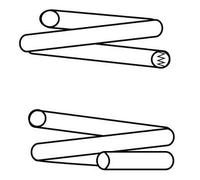 CS Germany Molla di Sospensione Spirale Posteriore Adatto A per Toyota Avensis